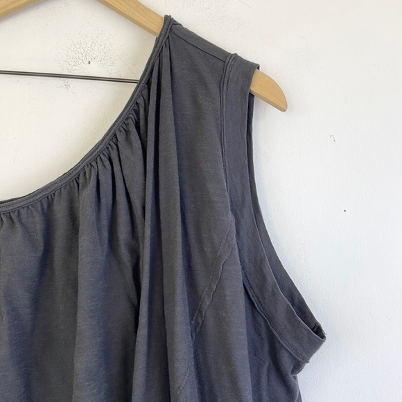 Free People Spring Break One Shoulder Top Size Small Black Cotton - Picture 6 of 11
